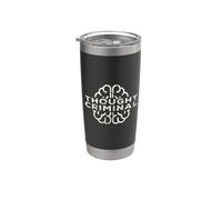 Design de la liberté criminelle pensée pour les libertariens anarchistes Gobelet isotherme en acier inoxydable double paroi