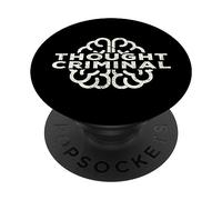 Design de la liberté criminelle pensée pour Les libertariens anarchistes PopSockets PopGrip Adhésif