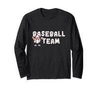 Design de l'équipe de baseball Strikeout Manche Longue