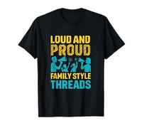 Design de l'équipe familiale bruyante et fière T-Shirt