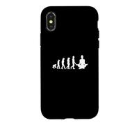 Design de l'évolution Humaine vers la méditation/Mindfulness Yoga Coque pour iPhone X/XS