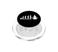 Design de l'évolution Humaine vers la méditation/Mindfulness Yoga PopSockets PopGrip pour MagSafe