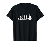 Design de l'évolution Humaine vers la méditation/Mindfulness Yoga T-Shirt
