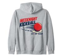 Design de Ligue pour Adultes Kickball Kick Run Regroup en Semaine Sweat à Capuche