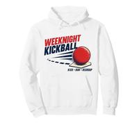 Design de Ligue pour Adultes Kickball Kick Run Regroup en Semaine Sweat à Capuche