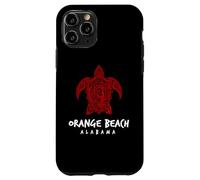 Design de l'île tribale aux Tortues de mer d'orange Beach en Alabama Coque pour iPhone 11 Pro