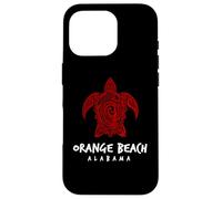 Design de l'île tribale aux Tortues de mer d'orange Beach en Alabama Coque pour iPhone 16 Pro