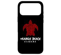 Design de l'île tribale aux Tortues de mer d'orange Beach en Alabama Coque pour iPhone 17 Pro Max
