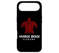 Design de l'île tribale aux Tortues de mer d'orange Beach en Alabama Coque pour iPhone Air