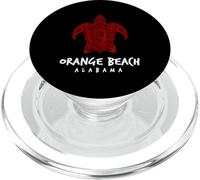Design de l'île tribale aux Tortues de mer d'orange Beach en Alabama PopSockets PopGrip pour MagSafe