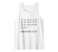 Design de liste de Motivation « Consistency is Key » Débardeur