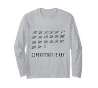Design de liste de Motivation « Consistency is Key » Manche Longue