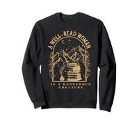 Design de Livre « A Well-Read Woman is A Dangerous Creature » Sweatshirt