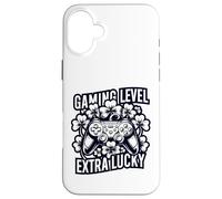 Design de Manette Sombre Extra chanceuse de Niveau de Jeu Coque pour iPhone 16 Plus