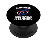 Design de mariage islandais drôle de mariage islandais PopSockets PopGrip Adhésif