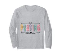 Design de maternité avec Inscription « Praying Mama Christian Faith » Manche Longue