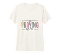 Design de maternité avec Inscription « Praying Mama Christian Faith » T-Shirt Haut de Gamme
