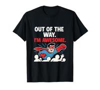 Design de mème de super-héros comique Out Of The Way I'm Awesome T-Shirt