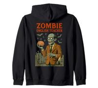 Design de mème d'halloween Amusant pour Professeur d'anglais Zombie Sweat à Capuche