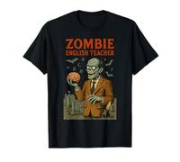 Design de mème d'halloween Amusant pour Professeur d'anglais Zombie T-Shirt