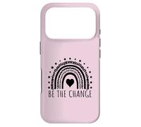 Design de Message inspirant Be The Change Positive Coque pour iPhone 17 Pro