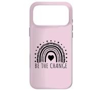 Design de Message inspirant Be The Change Positive Coque pour iPhone 17 Pro Max