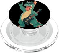 Design de Monstre Amusant pour Guitariste de Rock Dragon, rétro et Cool PopSockets PopGrip pour MagSafe
