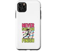 Design de Motivation pour la Course à Pied Never Skip The Finish Coque pour iPhone 11 Pro Max