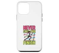 Design de Motivation pour la Course à Pied Never Skip The Finish Coque pour iPhone 12 Mini