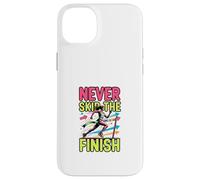 Design de Motivation pour la Course à Pied Never Skip The Finish Coque pour iPhone 14 Plus