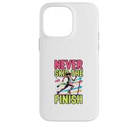 Design de Motivation pour la Course à Pied Never Skip The Finish Coque pour iPhone 14 Pro Max