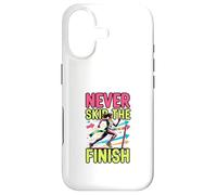 Design de Motivation pour la Course à Pied Never Skip The Finish Coque pour iPhone 17