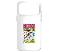 Design de Motivation pour la Course à Pied Never Skip The Finish Coque pour iPhone 17 Pro Max