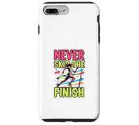 Design de Motivation pour la Course à Pied Never Skip The Finish Coque pour iPhone 7 Plus/8 Plus