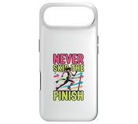 Design de Motivation pour la Course à Pied Never Skip The Finish Coque pour iPhone Air