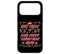 Design de Noël Le Plus susceptible de Chanter Chaque Chanson de Noël Coque pour iPhone 17 Pro Max