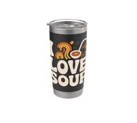Design de nouilles vibrantes « I Love Soup » Gobelet isotherme en acier inoxydable double paroi