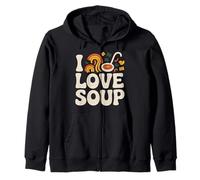 Design de Nouilles vibrantes « I Love Soup » Sweat à Capuche