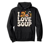 Design de Nouilles vibrantes « I Love Soup » Sweat à Capuche