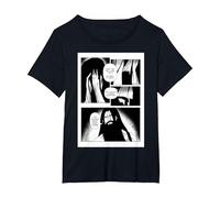 Design de Page de Bande dessinée T-Shirt, Femme Grandes Tailles, Noir, 4X