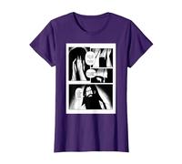 Design de Page de Bande dessinée T-Shirt, Femme, Violet, S