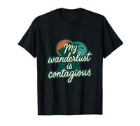 Design de Passeport « My Wanderlust is Contagious Globe » T-Shirt