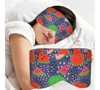 Design de pastèque fruit d'été, Masque de sommeil pour la maison, les voyages et le travail posté, couvrant entièrement les yeux et bloquant la lumière