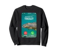 Design de pêche à la Truite pour pêcheurs et maîtres de Poissons Sweatshirt