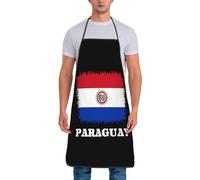 Design De Personnalité Drapeau Du Paraguay Tablier De Barbecue Unisex Tablier Cuisine Doux Tabliers De Cuisine Pour Barbecue Serveurs Familial 52X72Cm
