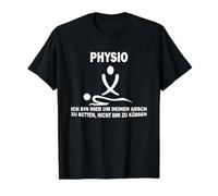 Design de physiothérapie Tendance pour Les physios et Les thérapeutes T-Shirt Graphique avec Valeur, Homme, Noir, L