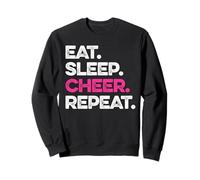 Design de Pom-Pom Girl « Eat Sleep Cheer Repeat » Sweatshirt