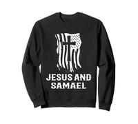 Design de prière catholique Jésus et Saint Samaël Archange Sweatshirt