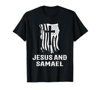 Design de prière catholique Jésus et Saint Samaël Archange T-Shirt