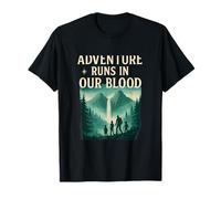 Design de réunion de Famille Adventure Runs in Our Blood T-Shirt